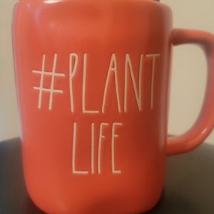 Rae Dunn orange coffee mug